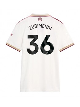 Zenske Futbalové oblečenie Arsenal Martin Zubimendi #36 2025-26 Krátky Rukáv - Tretina